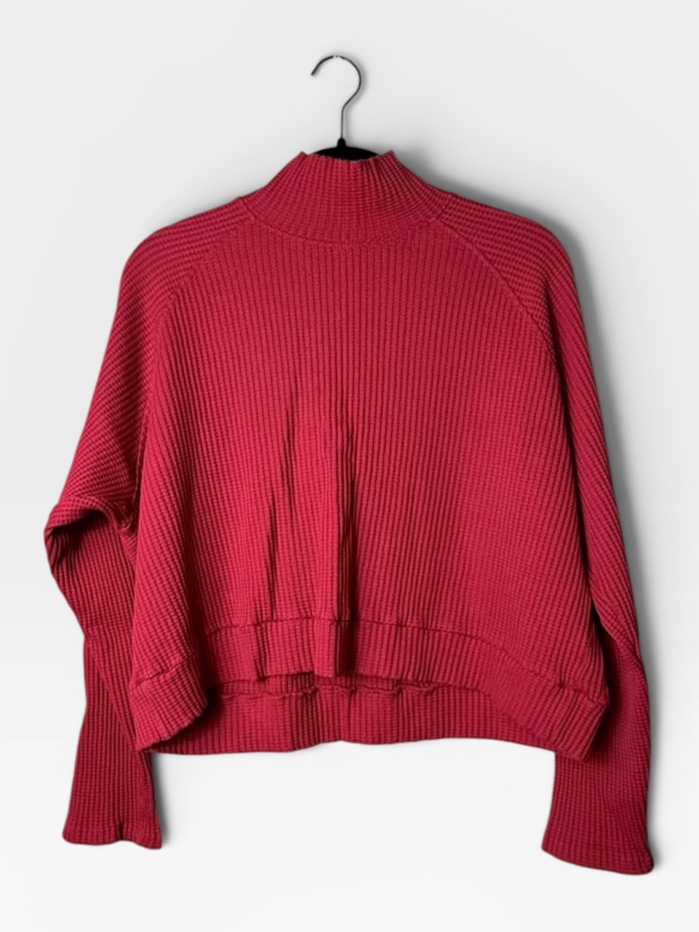 Shore‎ Loungewear Edit The Weekender Waffle Knit Set in Cherry Red Size S/M (K)